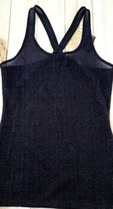 Sheer Black Sparkle Tank